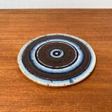 Ceramic wall plaque from the Danish mid-century studio by Helle Allpass, Denmark, 1960s.