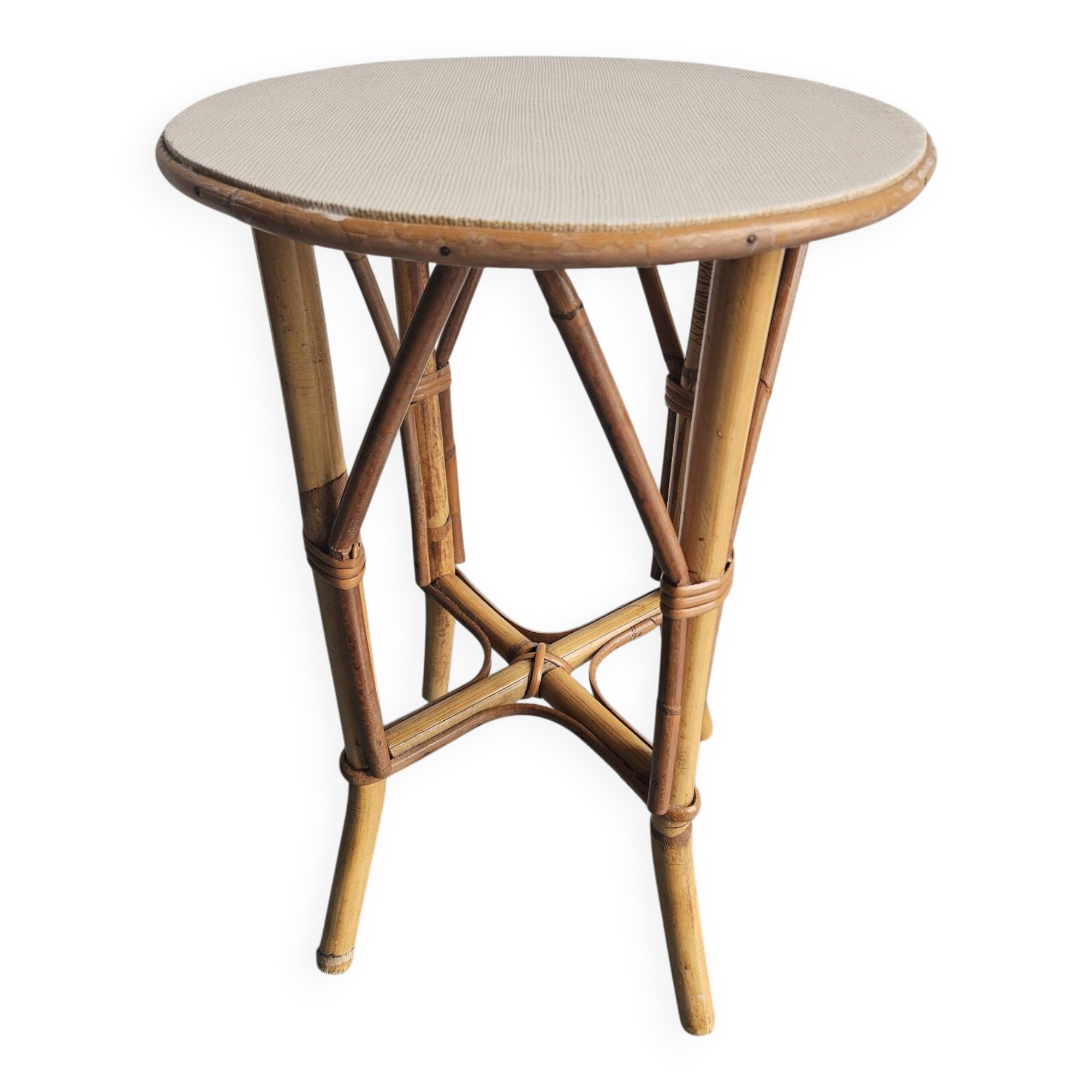 1970s rattan stool