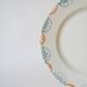 19th century Longwy blue and orange iron clay dish