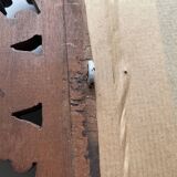 Bevelled mirror frame carved wood