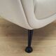 White armchair, Italian design, 1980s, production: Italy