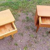 Chevets en bois vintage