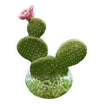 Flowering cactus paperweight
