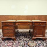 Classic English Mahogany Desk Partnerdesk