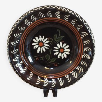 Alsatian stoneware dish, erik nussbicker strasbourg pottery