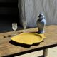 Yellow fish-shaped dish L38