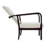 1940s Restored Beech Adjustable Armchair ,Czechoslovakia