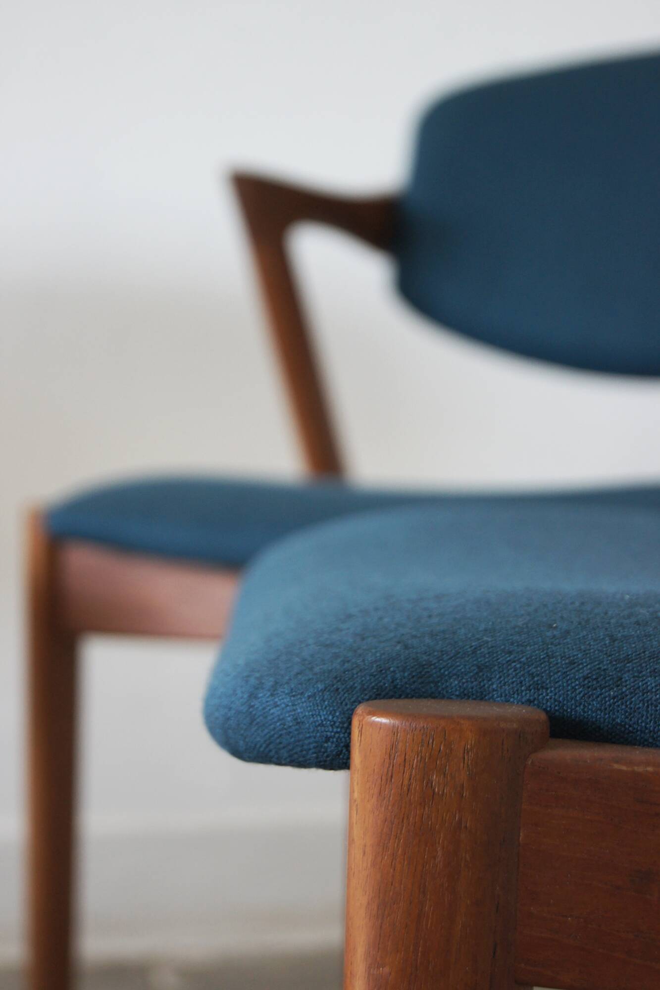 Chaises en teck modèle 42 par Kai Kristiansen pour Schou Andersen, ensemble de 6