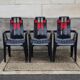 Set of 3 Boston model garden armchairs by Pierre Paulin for Stamp