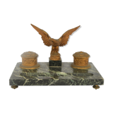 Marble and gilded bronze inkwell
