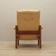 Yellow leather armchair, Danish design, 1960s, production: Denmark
