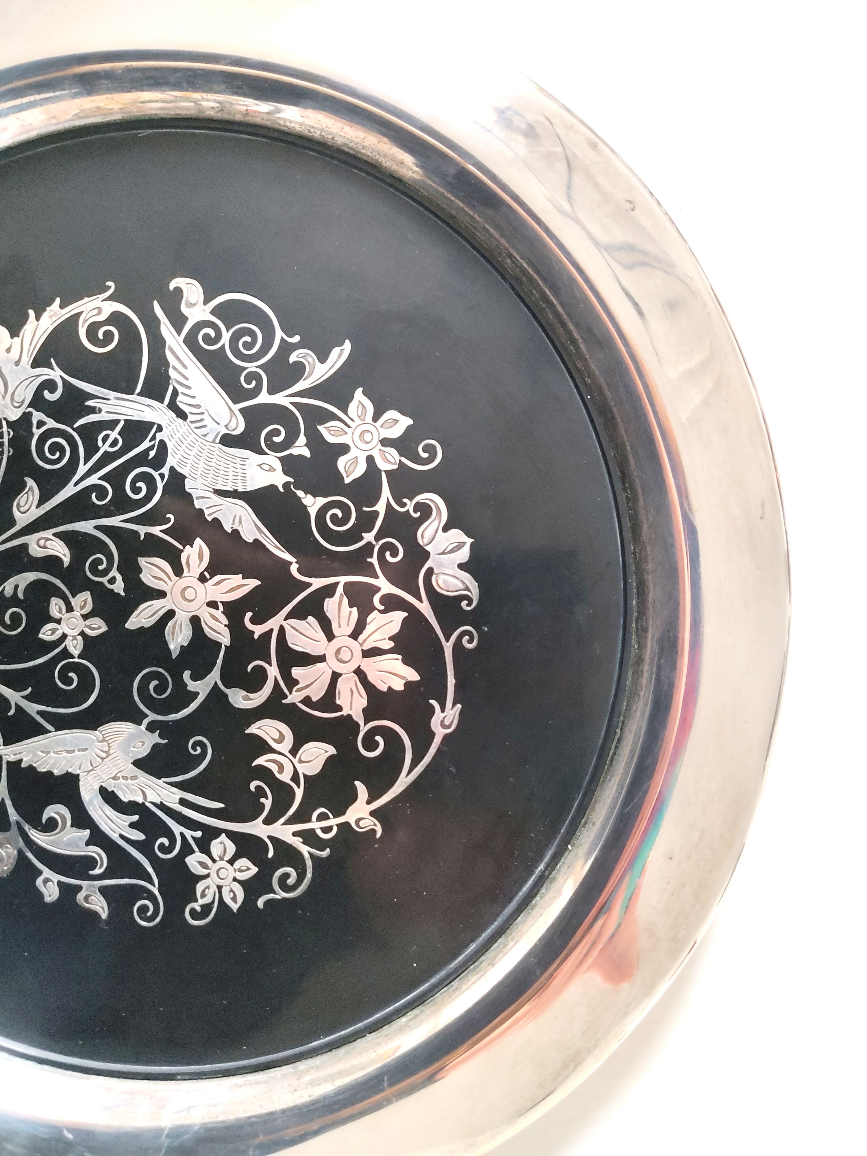 Plateau Métal argenté Oneida USA