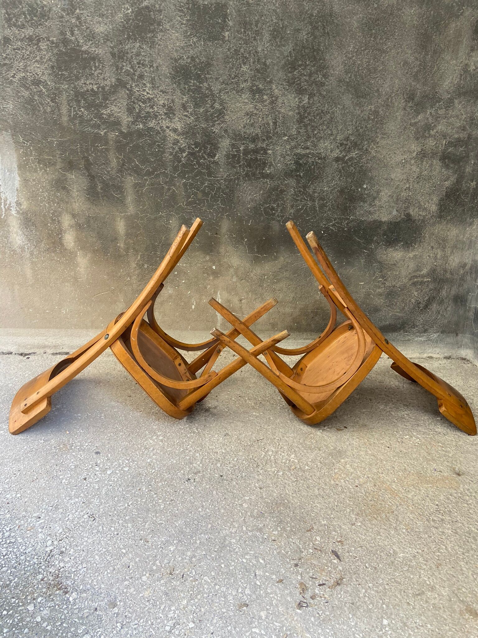 Pair of vintage bistro chairs