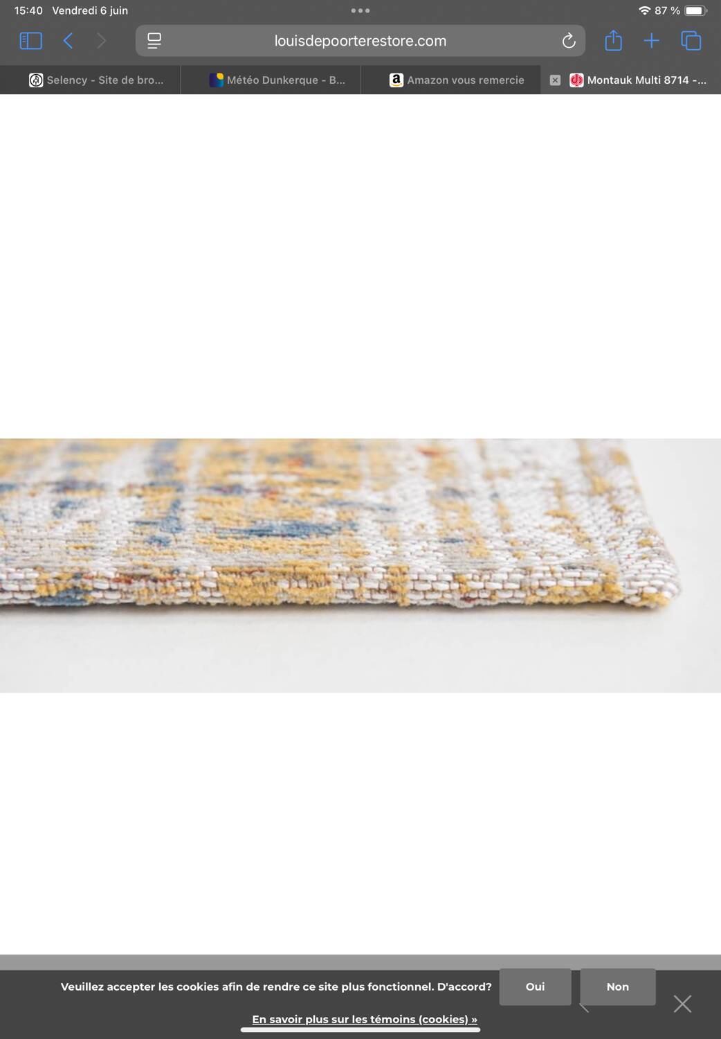 Contemporary designer rug Louis de Poortere 200x280