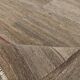 Brown & beige turkish vintage rug