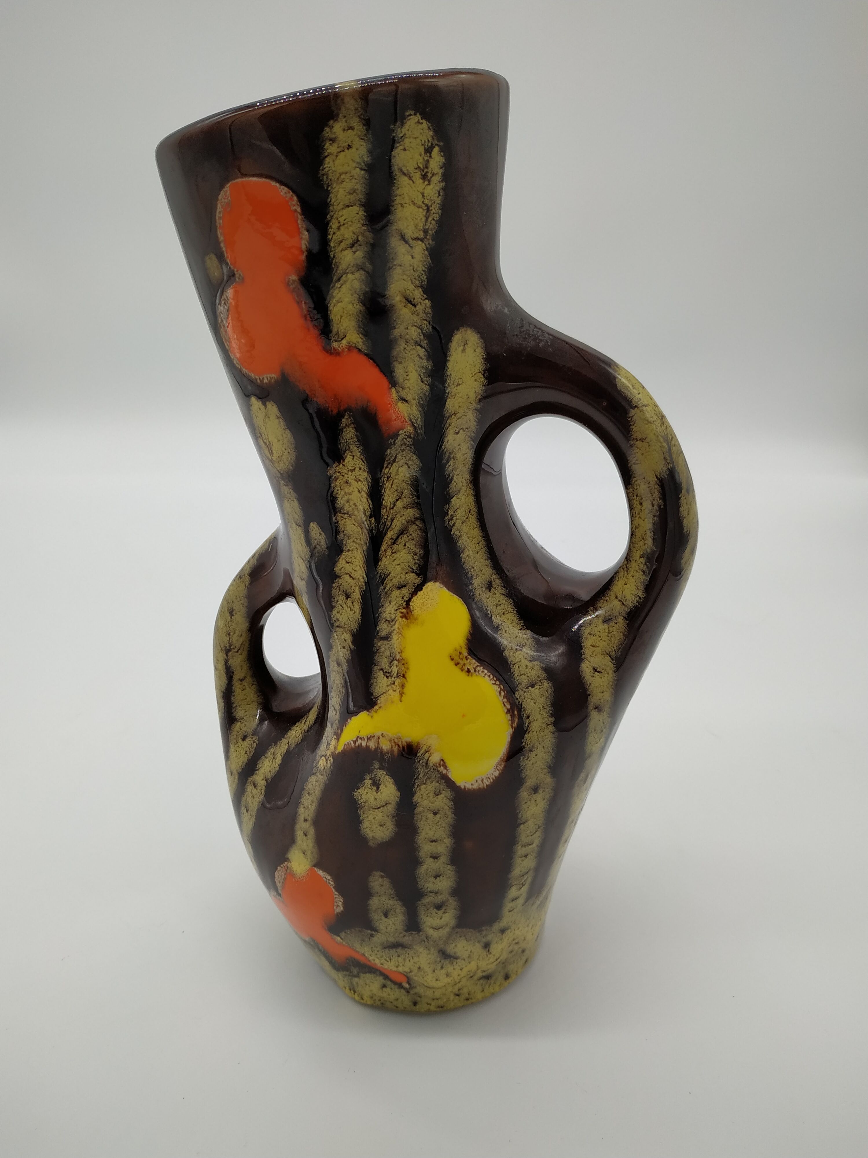 Vase Poet Laval model Venus décor seventies