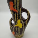 Vase Poet Laval model Venus décor seventies