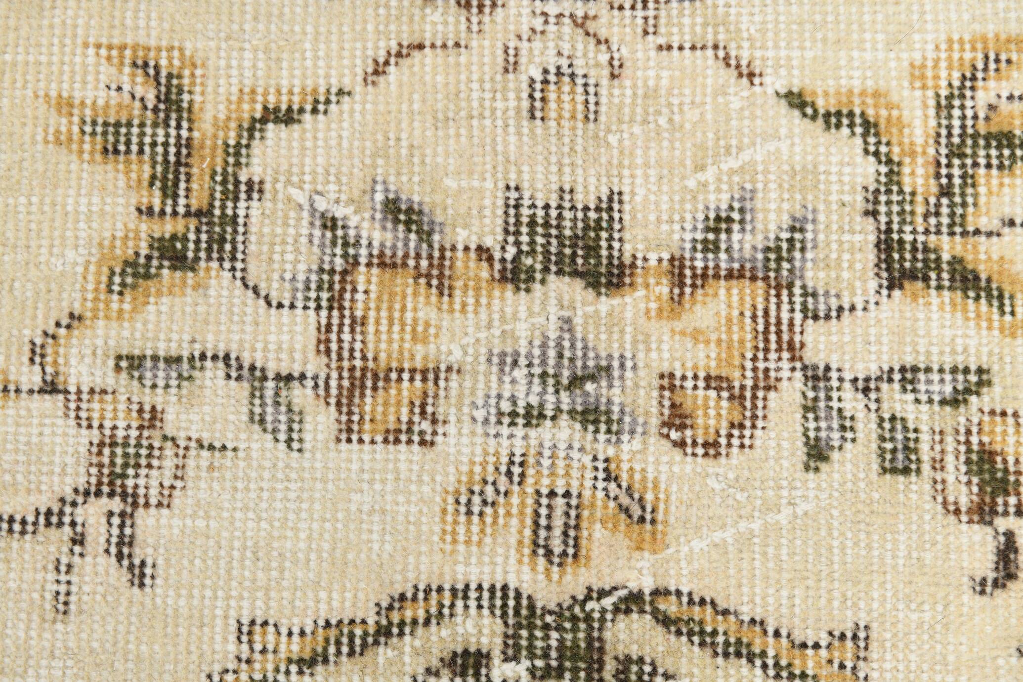 6x10 Classic & Bordered Beige Turkish Vintage Rug, 193x306Cm SK 5705