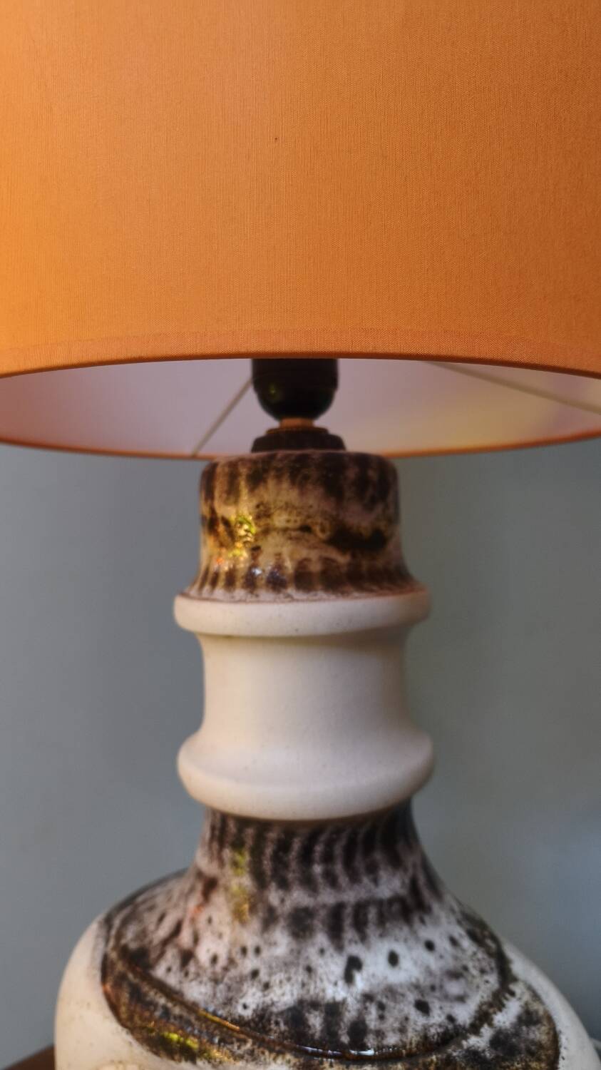 Fat Lav perforated ceramic lamp - vintage 1970