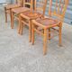 Set de 4 chaises bistrot luterma