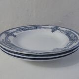 Terre de fer 3 assiettes creuses medaillon