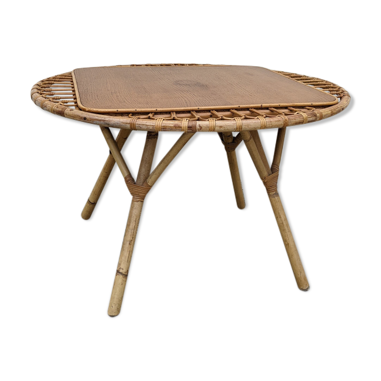 Rattan coffee table