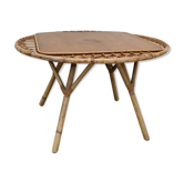 Table basse en rotin