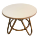 Vintage round table in rattan/wicker