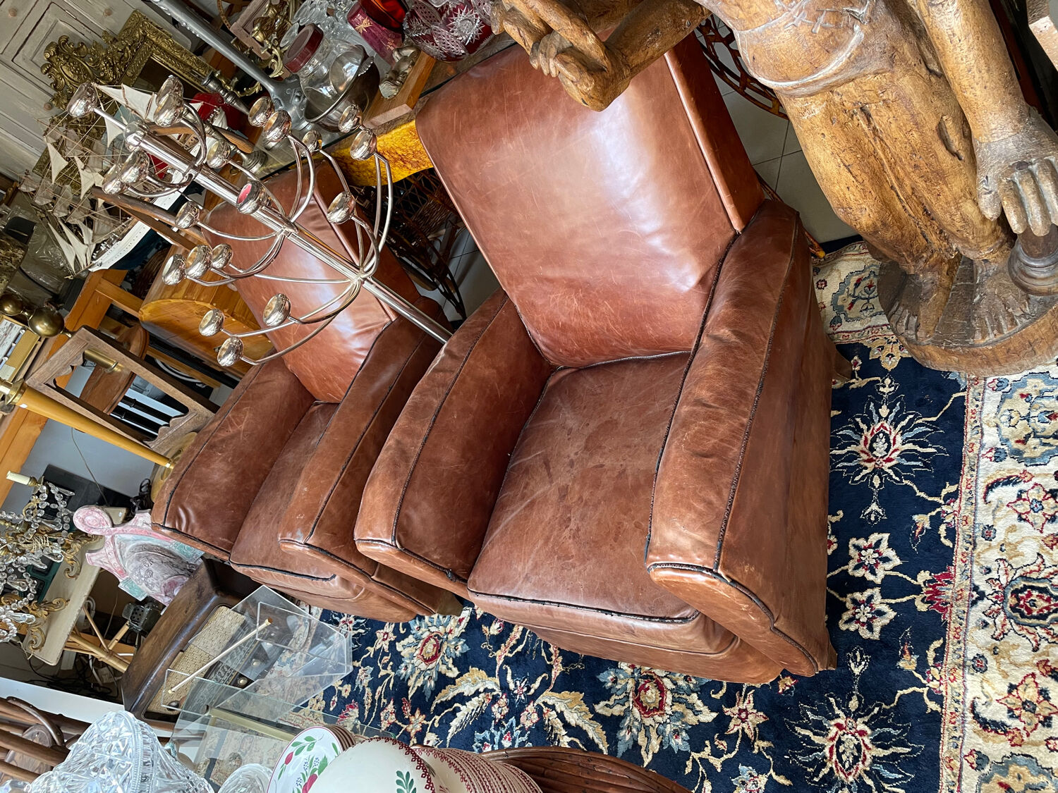 Paire de fauteuils club