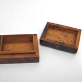 Three boxes in thuya magnifying glass