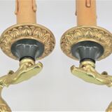 Pair of empire-style bronze wall light