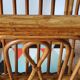 Vintage bamboo and rattan serving cart