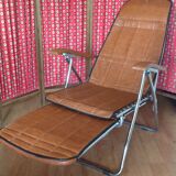 Vintage leather lounge chair