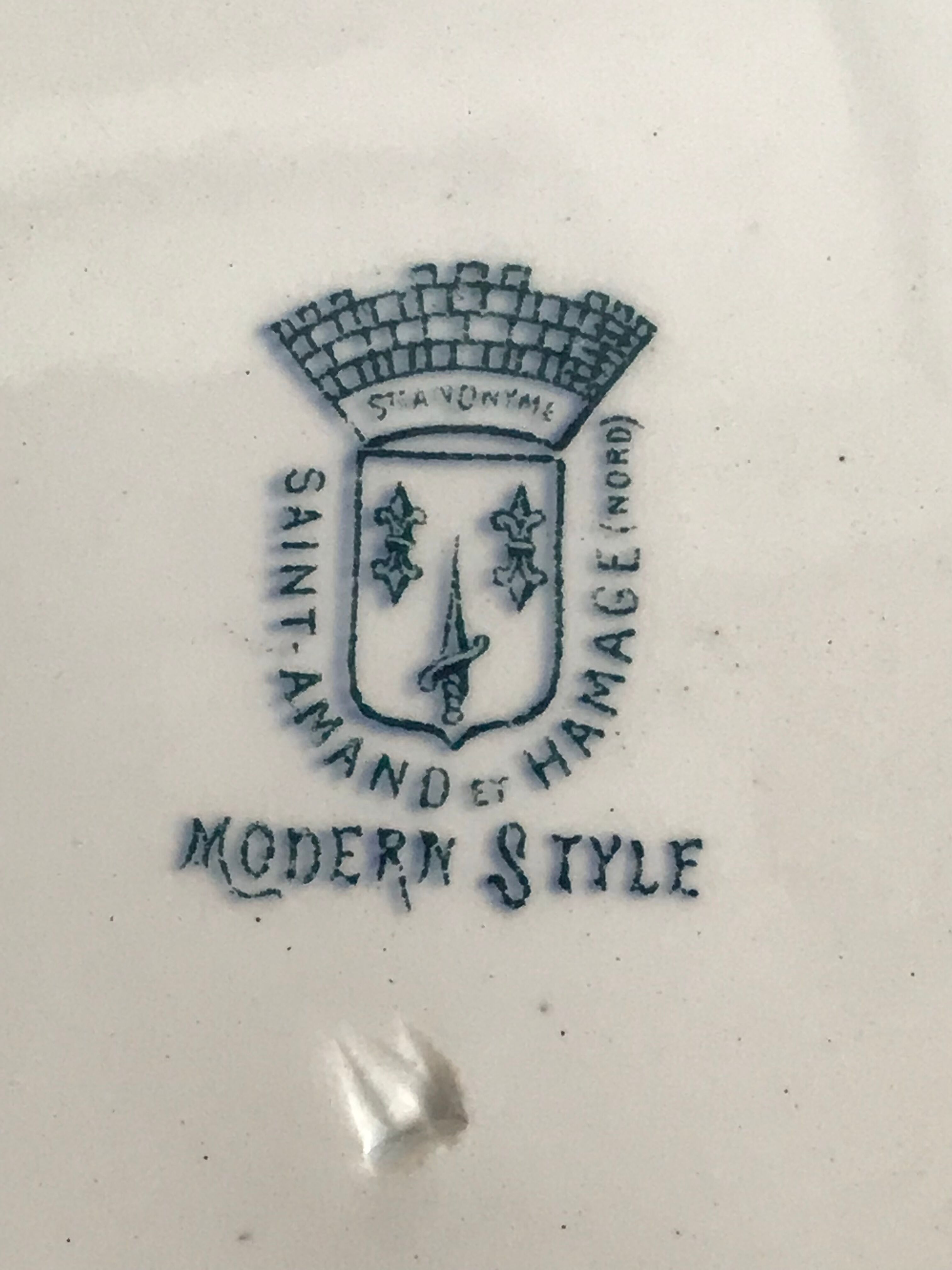 Seven plates Saint-Amand and Hamage