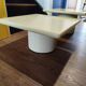 Vintage design nesting tables – lacquered wood & metal