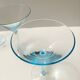 Light Blue Murano Glass Cocktail Set of 6 Glasses and a Pitcher by La Murrina