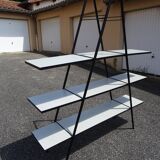 Vintage 80s design compass pyramid bookcase shelf