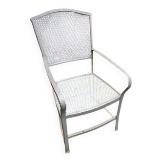 Fauteuil acier Gustave Serrurier Bovy