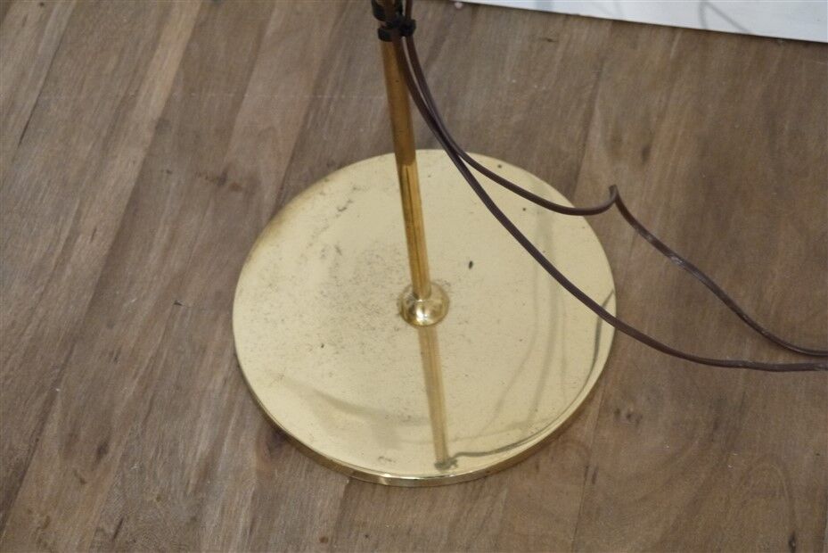 Danish design brass floor lamp, 1970