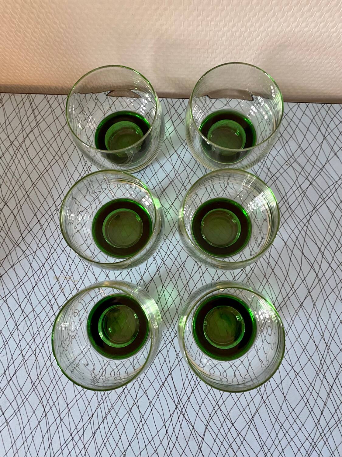 6 water glasses from the 60s/70s Luminarc
