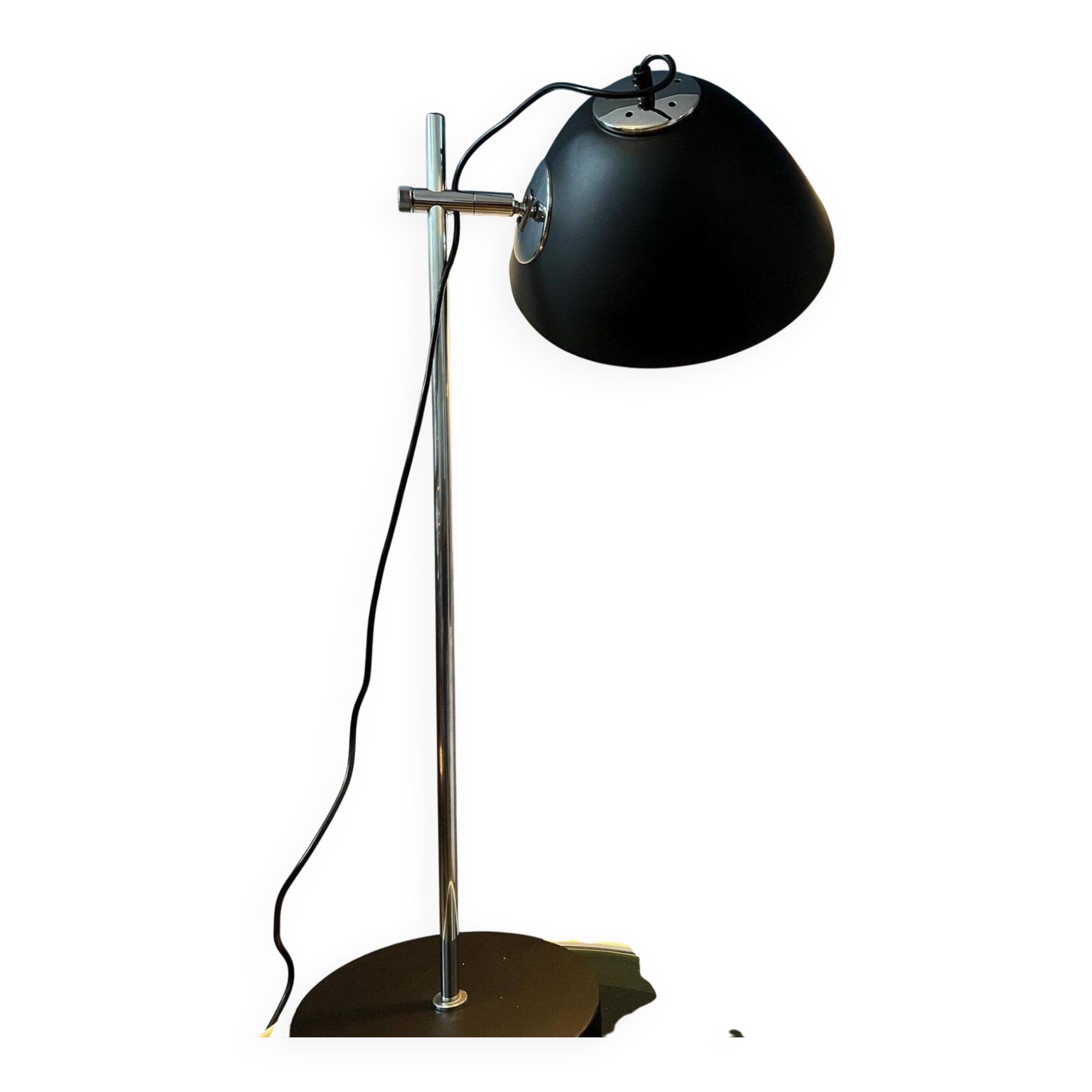 Black mid-century Dijkstra flexible desk lamp