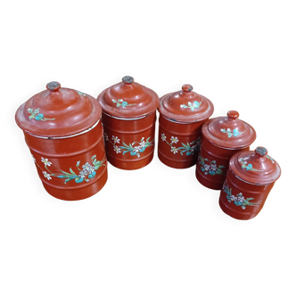 Enameled spice pots