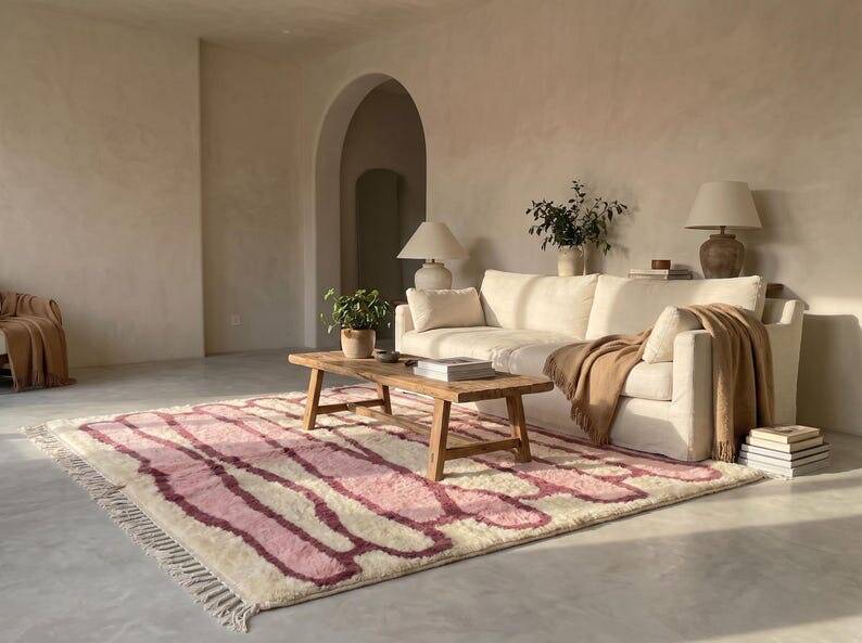 Handmade traditional Berber rug size 2-3 m