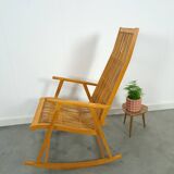Fauteuil à bascule en rotin Design Hellerau