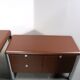 No. 3055D table desk and No. 3076 credenza extension from the Pfister Executive Office Collection for KnollStudio, circa 1988