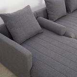 Graphite corner sofa, Scandinavian design, 00s