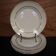 Ensemble de 6 assiettes plates en porcelaine Frise dorée