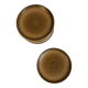 10 dessert plates, Longchamp, 1970, brown