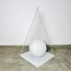 Pyramid & Glass Sphere Table Lamp By Harco Loor For Harco Loor Design, The Netherlands 1980S