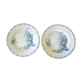 Lot of 2 plates Lunéville KG